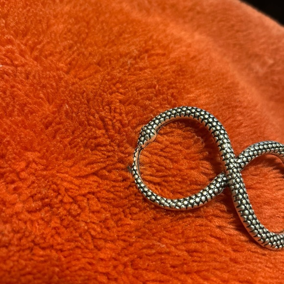 Snake Serpent Gothic Punk Metal Hairpin Hair Clip for Women Hair Silver & Black - Picture 4 of 7